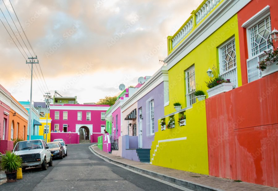 حي بوكاب الملون – Bo-Kaap Neighborhood جنوب افريقيا